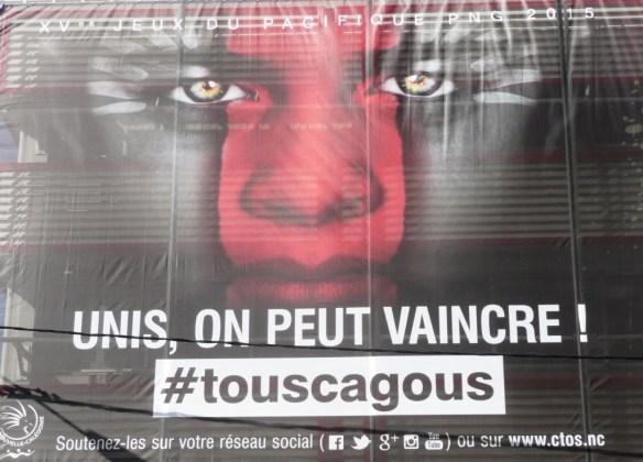 Affiche à Nouméa.